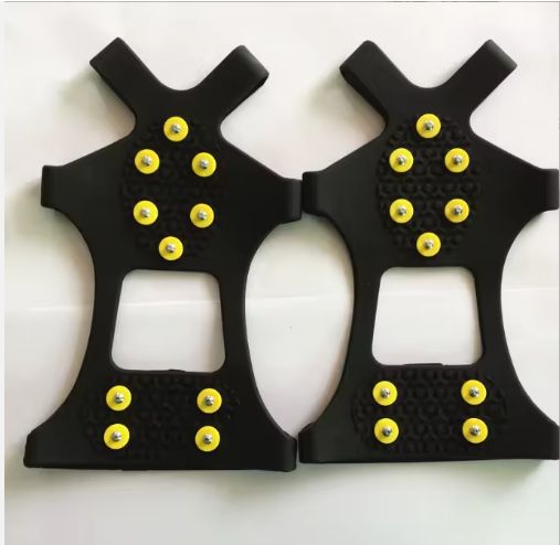 Ice Cleats Snow Grips / Non-Slip Traction Crampons 10 Steel Studs for Shoes Boots / Snow Ice Walking