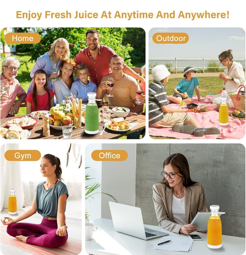 420ml Smoothie Blender Cup Electric Juicer Portable Juicer Cup USB Rechargeable